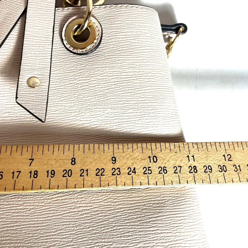 ALDO Cream Satchel with Gold Hardware and Charm - Picture 16 of 16
